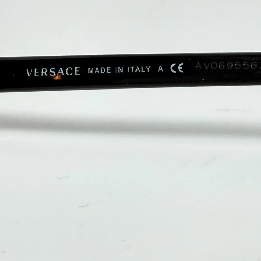 Versace Mod.‎ 1173 1255 Eyeglasses Frames Black Silver 52-17-140 H18911